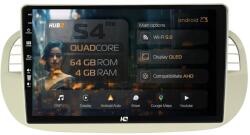 HUB64 Navigatie HUB64 Fiat 500 (2007-2014), 4GB RAM, Android 13, Quadcore, DSP, GPS, Wi-FI, Carplay, Android Auto, USB, Bluetooth, Waze, Touchscreen, 9 inch (HB-649004L+AD-BGRKIT362V2)