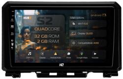 HUB64 Navigatie HUB64 Suzuki Jimny (2018-2022), 2GB RAM, Android 13, GPS, Wi-FI, Carplay, Android Auto, USB, Bluetooth, Radio, Waze, Touchscreen, 9 inch (HB-649002+AD-BGRKIT312)
