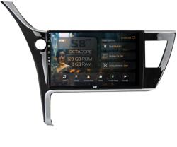 HUB64 Navigatie HUB64 Toyota Corolla / Auris (2017-2020), 8GB RAM, Android 13, Octacore, Slot Sim 4G, DSP, GPS, Wi-FI, Carplay, Android Auto, USB, Bluetooth, Waze, Touchscreen, 10.1 Inch (HB-6410008+AD-BGRK