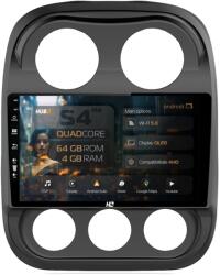 HUB64 Navigatie HUB64 Jeep Compass (2016+), 4GB RAM, Android 13, Quadcore, DSP, GPS, Wi-FI, Carplay, Android Auto, USB, Bluetooth, Waze, Touchscreen, 10.1 Inch (HB-6410004L+AD-BGRKIT284)