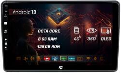 HUB64 Navigatie HUB64 Hyundai I40 (2012-2020), 8GB RAM, Android 13, Octacore, Slot Sim 4G, DSP, GPS, Wi-FI, Carplay, Android Auto, USB, Bluetooth, Waze, Touchscreen, 9 Inch (HB-649008+AD-BGRKIT220V2)