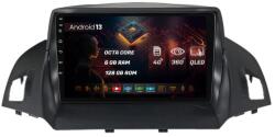 HUB64 Navigatie HUB64 Ford Kuga / C-Max (2013-2018), 6GB RAM, Android 13, Octacore, Slot Sim 4G, DSP, GPS, Wi-FI, Carplay, Android Auto, USB, Bluetooth, Waze, Touchscreen, 9 Inch (HB-649006+AD-BGRKIT114)