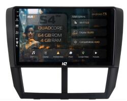HUB64 Navigatie HUB64 Subaru Forester (2007-2013), 4GB RAM, Android 13, Quadcore, DSP, GPS, Wi-FI, Carplay, Android Auto, USB, Bluetooth, Waze, Touchscreen, 9 inch (HB-649004L+AD-BGRKIT333)