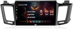 HUB64 Navigatie HUB64 Toyota RAV4 (2013-2018), 4GB RAM, Android 13, Octacore, Slot Sim 4G, DSP, GPS, Wi-FI, Carplay, Android Auto, USB, Bluetooth, Waze, Touchscreen, 10.1 Inch (HB-6410004+AD-BGRKIT060)