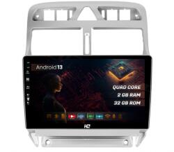 HUB64 Navigatie HUB64 Peugeot 307, 2GB RAM, Android 13, GPS, Wi-FI, Carplay, Android Auto, USB, Bluetooth, Radio, Waze, Touchscreen, 9 inch (HB-649002+AD-BGRKIT266)