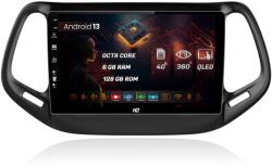 HUB64 Navigatie HUB64 Jeep Compass (2016+), 6GB RAM, Android 13, Octacore, Slot Sim 4G, DSP, GPS, Wi-FI, Carplay, Android Auto, USB, Bluetooth, Waze, Touchscreen, 10.1 Inch (HB-6410006+AD-BGRKIT287)