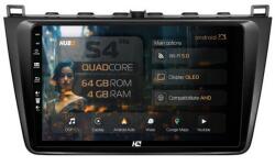 HUB64 Navigatie HUB64 Mazda 6 (2008-2013), 4GB RAM, Android 13, Quadcore, DSP, GPS, Wi-FI, Carplay, Android Auto, USB, Bluetooth, Waze, Touchscreen, 9 inch (HB-649004L+AD-BGRKIT328)