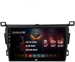 HUB64 Navigatie HUB64 Toyota RAV4 (2013-2018), 8GB RAM, Android 13, Octacore, Slot Sim 4G, DSP, GPS, Wi-FI, Carplay, Android Auto, USB, Bluetooth, Waze, Touchscreen, 9 Inch (HB-649008+AD-BGRKIT092)