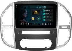 HUB64 Navigatie 2K HUB64 Mercedes Benz Vito (2016+), 4GB RAM, Android 13, Octacore, Slot Sim 4G, DSP, GPS, Wi-FI, Carplay, Android Auto, USB, Bluetooth, Waze, Touchscreen, 9.5 Inch (HB-6490042K+AD-BGRKIT407