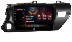 HUB64 Navigatie HUB64 Toyota Hilux (2015+), 6GB RAM, Android 13, Octacore, Slot Sim 4G, DSP, GPS, Wi-FI, Carplay, Android Auto, USB, Bluetooth, Waze, Touchscreen, 10.1 Inch (HB-6410006+AD-BGRKIT086)
