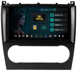 HUB64 Navigatie 2K HUB64 Mercedes Benz C-Class W203 (2004-2008), 4GB RAM, Android 13, Octacore, Slot Sim 4G, DSP, GPS, Wi-FI, Carplay, Android Auto, USB, Bluetooth, Waze, Touchscreen, 9.5 Inch (HB-6490042K+