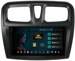 HUB64 Navigatie 2K HUB64 Dacia Logan / Sandero, 8GB RAM, Android 13, Octacore, Slot Sim 4G, DSP, GPS, Wi-FI, Carplay, Android Auto, USB, Bluetooth, Waze, Touchscreen, 9.5 Inch (HB-6490082K+AD-BGRKIT375)
