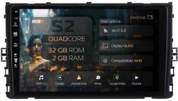 HUB64 Navigatie HUB64 Volkswagen Polo (2018+), 2GB RAM, Android 13, GPS, Wi-FI, Carplay, Android Auto, USB, Bluetooth, Radio, Waze, Touchscreen, 9 inch (HB-649002+AD-BGRKIT041)