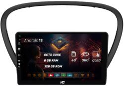 HUB64 Navigatie HUB64 Peugeot 607 (2004-2011), 6GB RAM, Android 13, Octacore, Slot Sim 4G, DSP, GPS, Wi-FI, Carplay, Android Auto, USB, Bluetooth, Waze, Touchscreen, 9 Inch (HB-649006+AD-BGRKIT266V4)