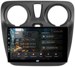 HUB64 Navigatie HUB64 Dacia Dokker / Lodgy, 8GB RAM, Android 13, Octacore, Slot Sim 4G, DSP, GPS, Wi-FI, Carplay, Android Auto, USB, Bluetooth, Waze, Touchscreen, 9 Inch (HB-649008+AD-BGRKIT375V2)
