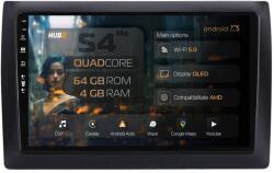 HUB64 Navigatie HUB64 Fiat Stilo 4GB RAM, Android 13, Quadcore, DSP, GPS, Wi-FI, Carplay, Android Auto, USB, Bluetooth, Waze, Touchscreen, 9 inch (HB-649004L+AD-BGRKIT356V2)