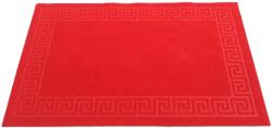 Kotonia Home Covoras intrare antiderapant - Decor Greek Border uni, 45x75 cm, 100% pvc, rosu (002955) Pres