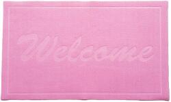 Kotonia Home Covoras intrare - Welcome uni, 45x75 cm, antiderapant 100% pvc, roz (002952) Pres