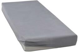 Kotonia Home Husa pat cu elastic Kotonia Home - Tricot, 100% bumbac, gri, 100×200+20 cm (003073-100)