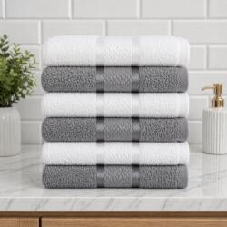 Kotonia Home Set 6 prosoape baie Kotonia Home, 50x90 cm, 100% bumbac, 420gmp, multicolor - 10 (004899) Prosop