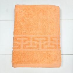 Kotonia Home Set 3 prosoape baie Greek Border Jacquard Plush Luxury - 100% Bumbac, 500g/mp, somon (004606) Prosop