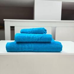 Kotonia Home Set 3 prosoape baie Greek Border Jacquard Plush Luxury - 100% Bumbac, 500g/mp, turquoise (004586) Prosop