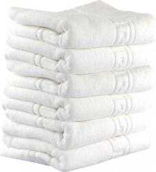 Kotonia Home Set 6 prosoape Kotonia Home Hotel - Greek Border, 50x90 cm, 100% bumbac, Alb (000896) Prosop