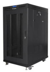 Lanberg Rack LANBERG Cabinet Rack Lanberg FF01-8022-23BL, Free-standing, 19 inch, 22U, dimensiune operationala 800 x 1000 mm, usa perforata, Negru (FF01-8022-23BL)