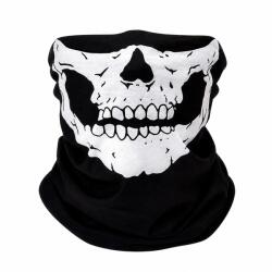 FIXATO Bandana Moto FIXATO, Protectie UV, Material elastic, respirabil, Marime universala, Negru (bandana-craniu)
