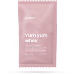 GymBeam BeastPink Yum Yum Whey minta 30 g karamellás keksz