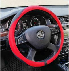 Autolife Univerzális műbõr kormányvédõ, 38 cm, piros (2397R) (2397R)