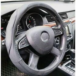 Autolife Műbõr kormányvédõ 38 cm fekete (2394BK) (2394BK)