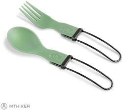 GSI Outdoors Tekk Folding Cutlery Set kemping evőeszköz, zöld