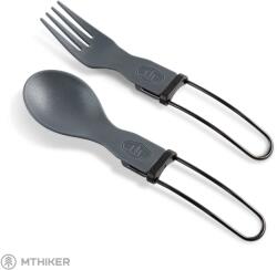 GSI Outdoors Tekk Folding Cutlery Set kemping evőeszköz, szürke