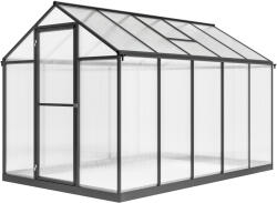 Outsunny Seră de grădină din aluminiu și policarbonat, cu ferestre superioare reglabile 303x183x195cm transparent | Aosom Romania (845-243V02CG)