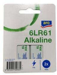 aro alkáli elem 9V 6LR61 2 db