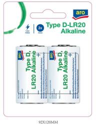  2 db aro LR20 D típusú alkáli elem