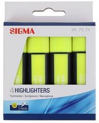  SIGMA sárga szövegkiemelő 4 db