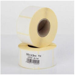  Etikett címke thermo, 38x43mm, tekercses, 1000 címke/tekercs fehér (67698) - web24