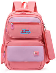 School Friendly Ghiozdan clasa 0 cu penar School Friendly, 4 fermoare, motiv Funtasy (OMRS2106RZ)