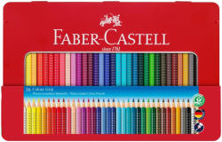 Faber-Castell Creioane Colorate Grip 2001 Faber-Castell, 36 culori, cutie metal (FC112435)
