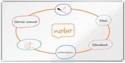 Nobo Tabla NOBO Premium Plus, otel lacuit, 180x90 cm, magnetica, include marker si tavita, alb (NB-1915160)