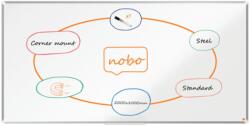 Nobo Tabla NOBO Premium Plus, otel lacuit, 200x100 cm, magnetica, include marker si tavita, alb (NB-1915162)