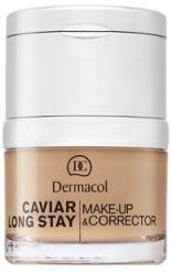 Dermacol Caviar Long Stay Make-Up & Corrector фон дьо тен с екстракт от хайвер и коректор за несъвършенства 3 Nude 30 ml