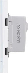 Luxion Intrerupator cu Revenire (Sonerie) Mecanic LUXION cu Rama din Sticla Standard Italian 3M (Alb) (lxi-001gf-w)