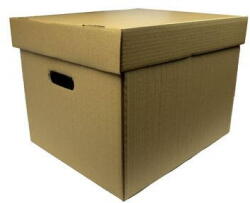 Intern Set 20 buc Cutii arhivare carton cu capac 330 x 296 x 236 kraft (DCA33296236S20) - vexio