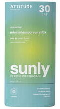 ATTITUDE Produse pentru protectie solara Sunly Mineral Sunscreen Stick SPF 30 - fragrance-free - vexio