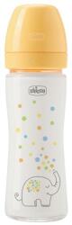 Chicco Sticlă pentru sugari din sticlă Perfect Easy 240 ml slow silicon neutral 0m+ (AGS20252.30)