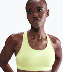 Nike Спортен сутиен Nike Swoosh Medium Support light lemon twist/stone mauve/white