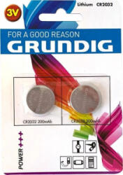 Grundig CR2032 3V-os 200mAh Lítium elem 2db (33018560) (33018560)